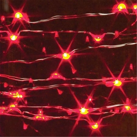PERFECT HOLIDAY Battery Operated Copper 20 LED String Light Red 600019